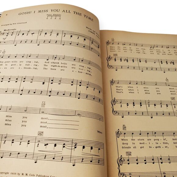 1935 Gene Autry & Jimmy Long Cowboy Songs Mountain Ballads Sheet Music Songbook - Picture 8 of 16